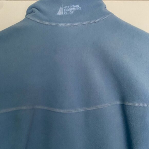 Mec Fleece Zip Up Jacket Blue with Black Accents Womens Size Medium - Picture 8 of 8